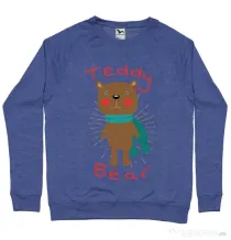Bluza ADLER barbat Teddy bear Albastru melanj