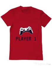 Tricou ADLER barbat Player 1 Rosu 