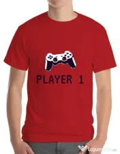 Tricou ADLER barbat Player 1 Rosu 