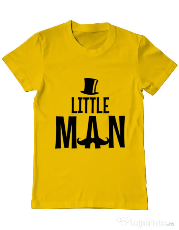 Tricou ADLER barbat Little man Galben