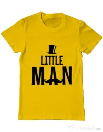 Tricou ADLER barbat Little man Galben