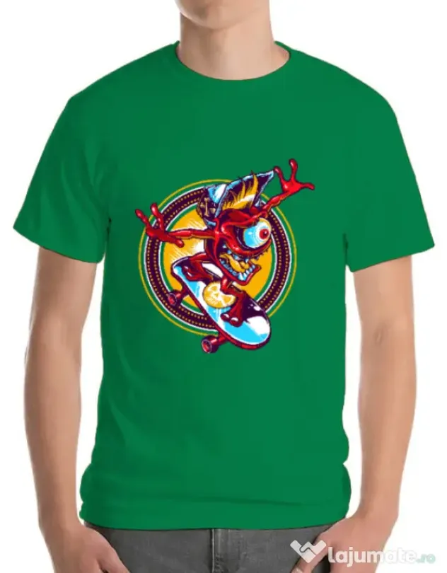 Tricou ADLER barbat Cali skate Verde mediu