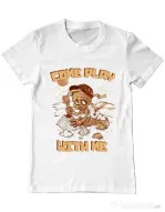 Tricou ADLER barbat Come play with me Alb