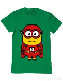 Tricou ADLER barbat Minion flash Verde mediu