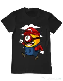 Tricou ADLER barbat Mario minion Negru