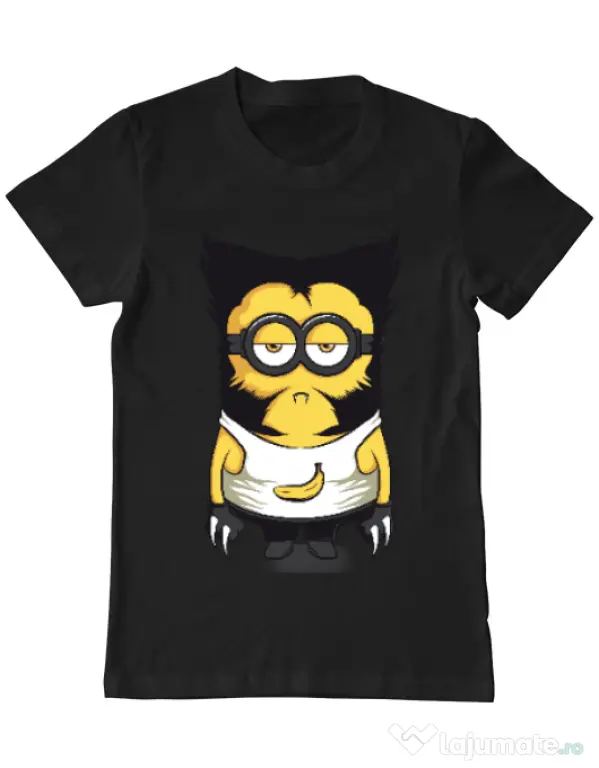 Tricou ADLER barbat Wolve minion Negru