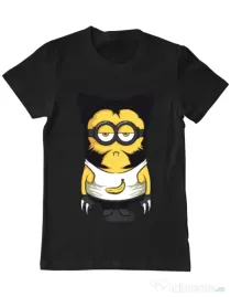 Tricou ADLER barbat Wolve minion Negru