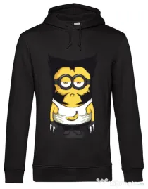 Hoodie barbat cu gluga Wolve minion Negru