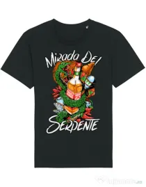 Tricou STANLEY STELLA barbat Mirada Del Serpiente Negru