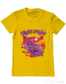 Tricou ADLER barbat Night flight Galben