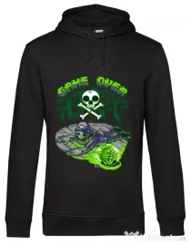 Hoodie barbat cu gluga Poisonous mushroom Negru