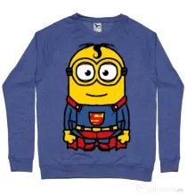 Bluza ADLER barbat Super minion Albastru melanj
