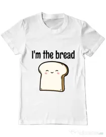 Tricou ADLER barbat I am the bread Alb