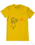 Tricou ADLER barbat Cuvinte de dragoste 2 Galben