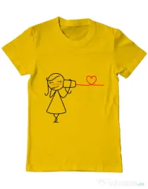 Tricou ADLER barbat Cuvinte de dragoste 2 Galben