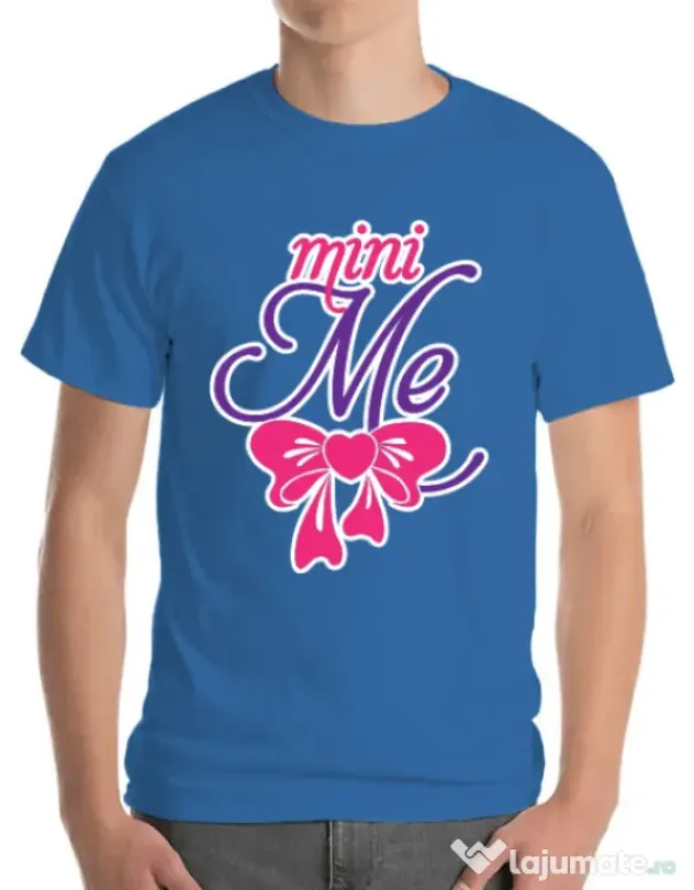 Tricou ADLER barbat Mini me Albastru azuriu