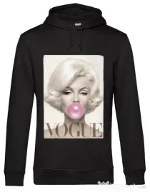 Hoodie barbat cu gluga Bubblegum Negru