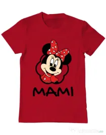Tricou ADLER barbat Mouse mommy Rosu