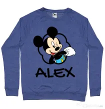 Bluza ADLER barbat Mouse son Albastru melanj