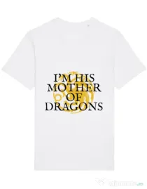 Tricou STANLEY STELLA barbat His mother of dragons Alb