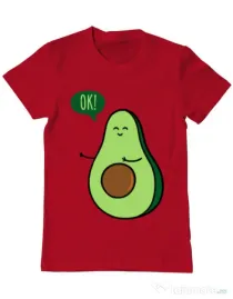 Tricou ADLER barbat Avocuddle 2 Rosu