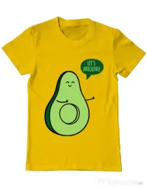 Tricou ADLER barbat Avocuddle 1 Galben