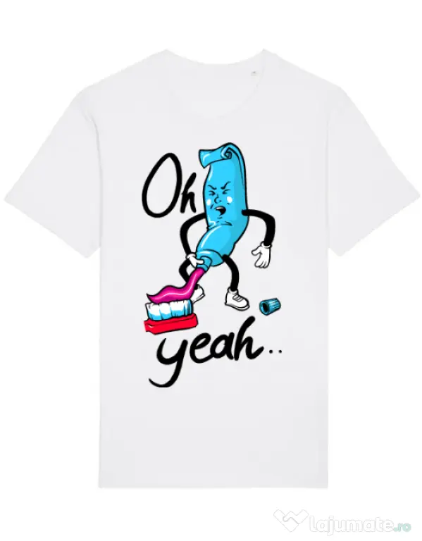 Tricou STANLEY STELLA barbat Oh yeah Alb