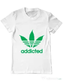 Tricou ADLER barbat Addicted Alb