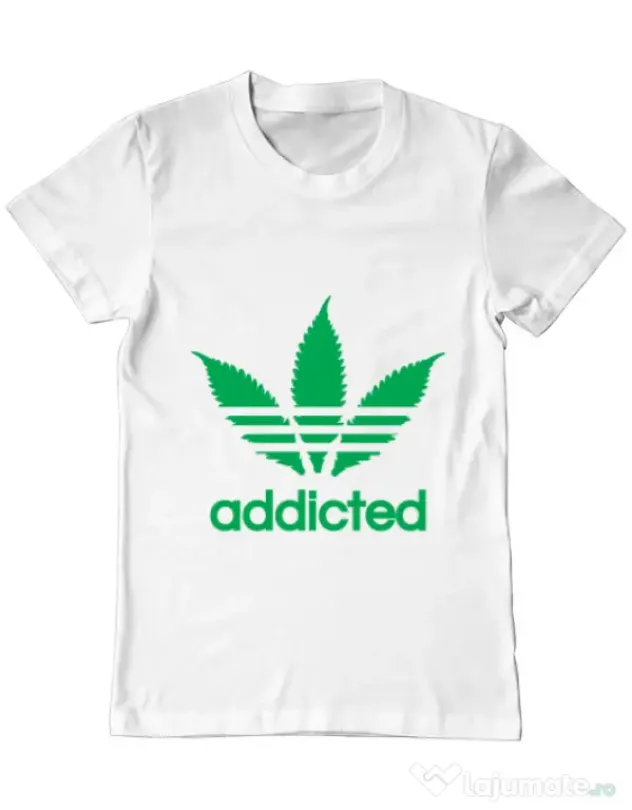 Tricou ADLER barbat Addicted Alb