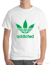 Tricou ADLER barbat Addicted Alb