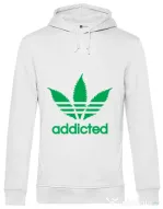 Hoodie barbat cu gluga Addicted Alb