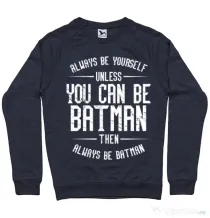 Bluza ADLER barbat Always be batman Denim inchis
