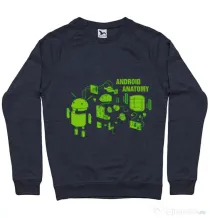 Bluza ADLER barbat Android anatomy Denim inchis