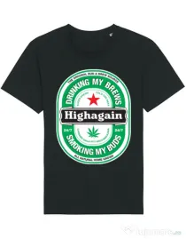 Tricou STANLEY STELLA barbat Highagain Negru