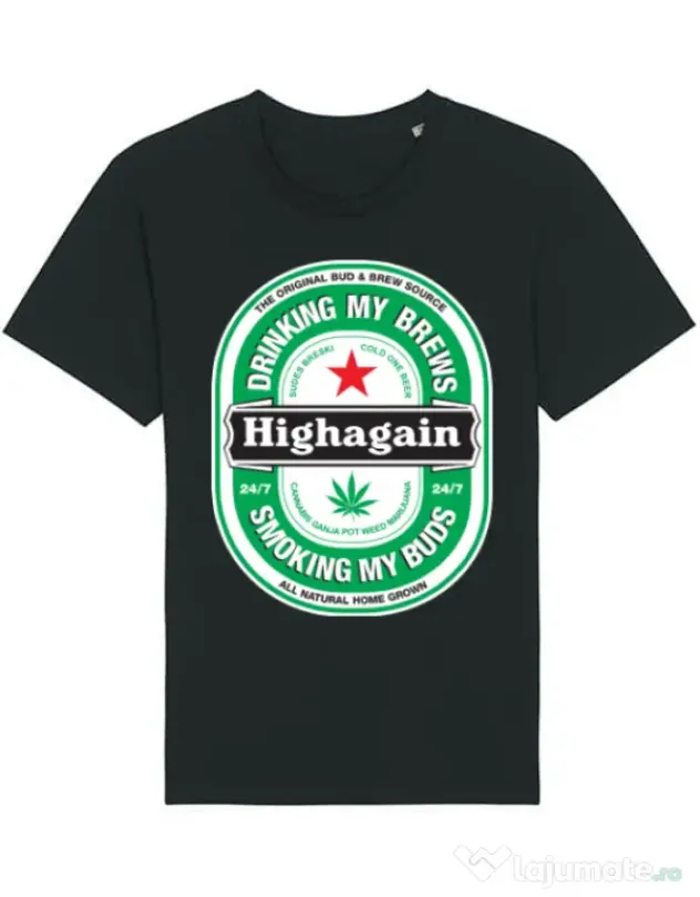 Tricou STANLEY STELLA barbat Highagain Negru