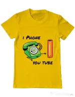 Tricou ADLER barbat Iphone youtube Galben