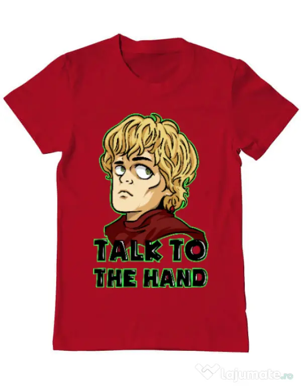 Tricou ADLER barbat Talk to the hand Rosu