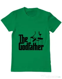 Tricou ADLER barbat The godfather Verde mediu