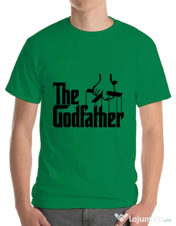 Tricou ADLER barbat The godfather Verde mediu