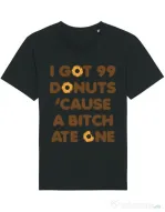 Tricou STANLEY STELLA barbat 99 Donuts Negru