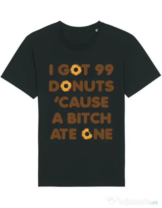 Tricou STANLEY STELLA barbat 99 Donuts Negru