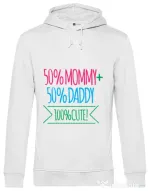 Hoodie barbat cu gluga 100 Cute Alb
