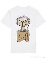 Tricou STANLEY STELLA barbat Am I thinking outside the box Alb