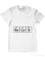Tricou ADLER barbat Bacon formula Alb