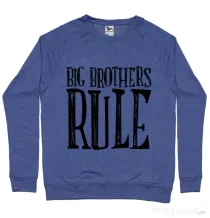 Bluza ADLER barbat Big brothers rule Albastru melanj