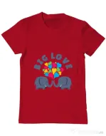 Tricou ADLER barbat Big love Rosu