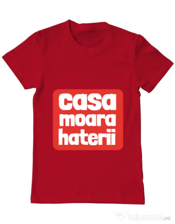 Tricou ADLER barbat Casa moara haterii Rosu