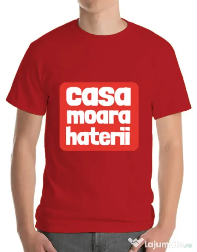 Tricou ADLER barbat Casa moara haterii Rosu