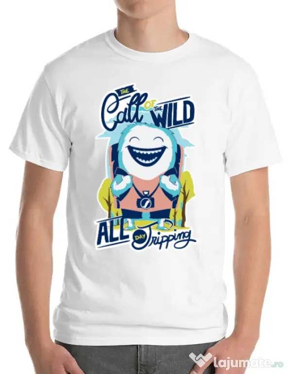 Tricou ADLER barbat Call of the wild Alb