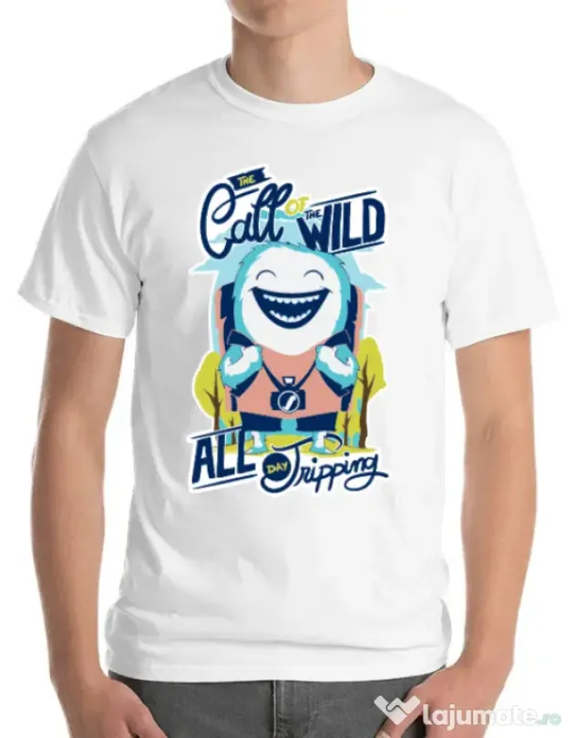 Tricou ADLER barbat Call of the wild Alb